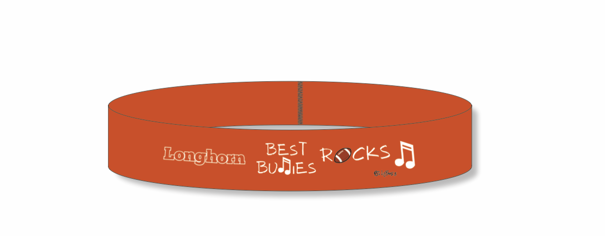 Longhorn Best Buddies Wristband